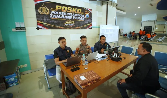 Polres Pelabuhan Tanjung Perak Gerak Cepat, Dirikan Posko Korban KM Virgo Transport 8