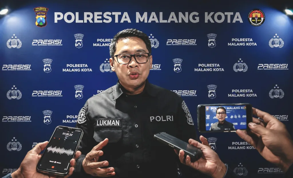 Setelah Dikejar Korban dan Ditangkap Warga, Polresta Malang Amankan Terduga Pelaku Curanmor Dari Amukan Masa